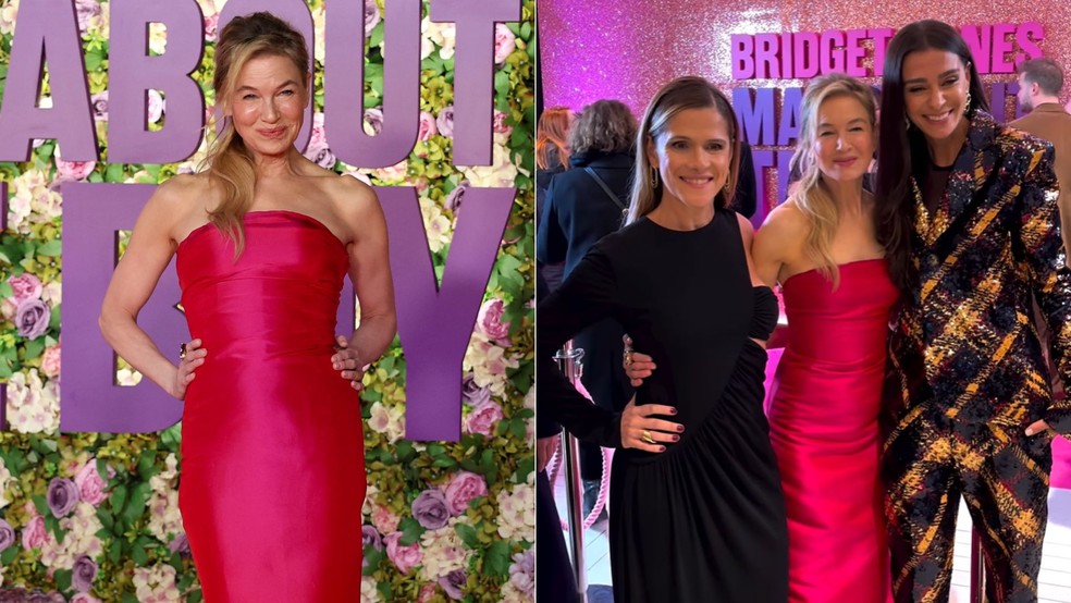 Ingrid Guimarães e Mônica Martelli 'tietam' Renée Zellweger em