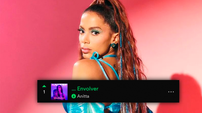 Anitta entra no top 40 do Spotify Brasil em apenas 2 horas