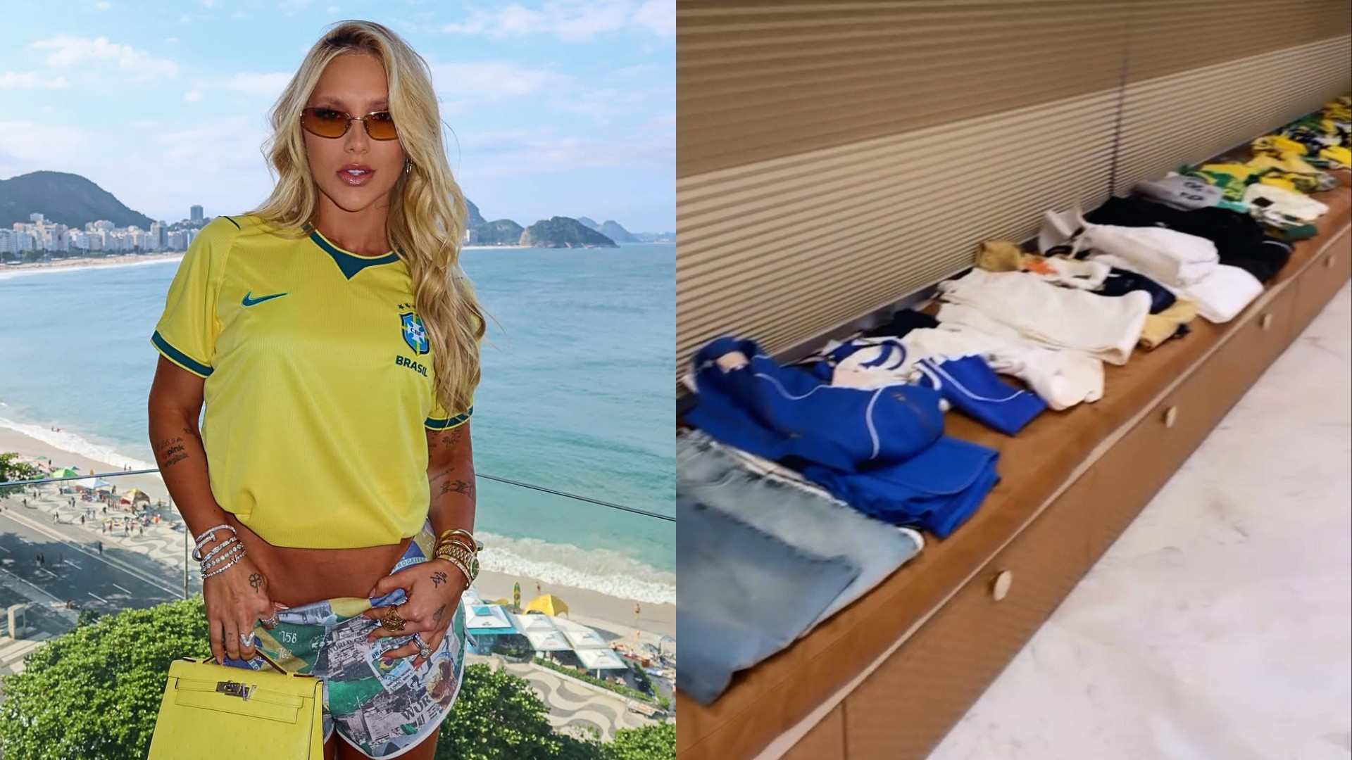 Virginia Fonseca exibe mala com peças brazilcore e aumenta expectativa para a Copa do Mundo