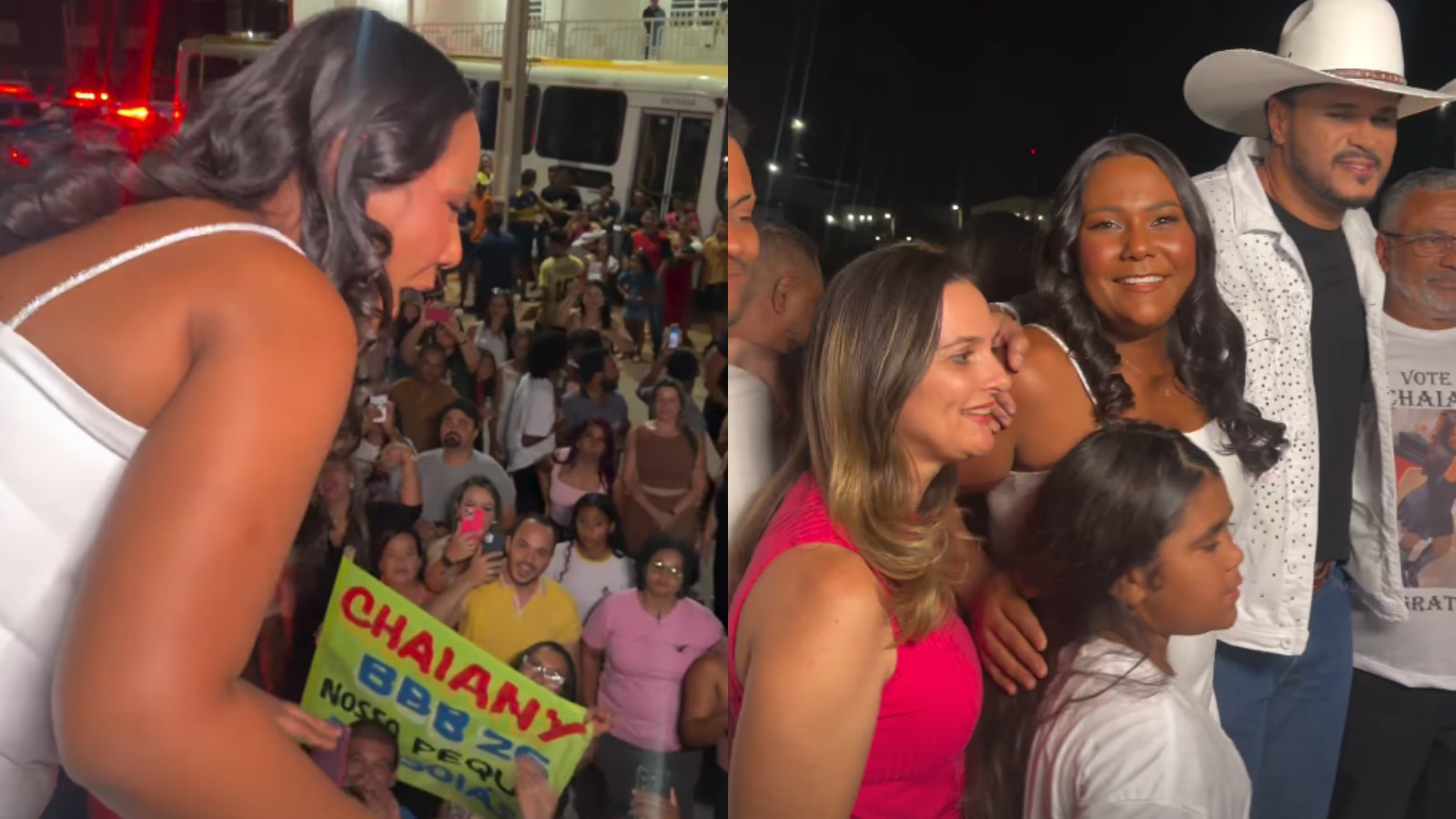 Chaiany é recebida com multidão e trio elétrico em São João d'Aliança: 'Gratidão, minha terra!'