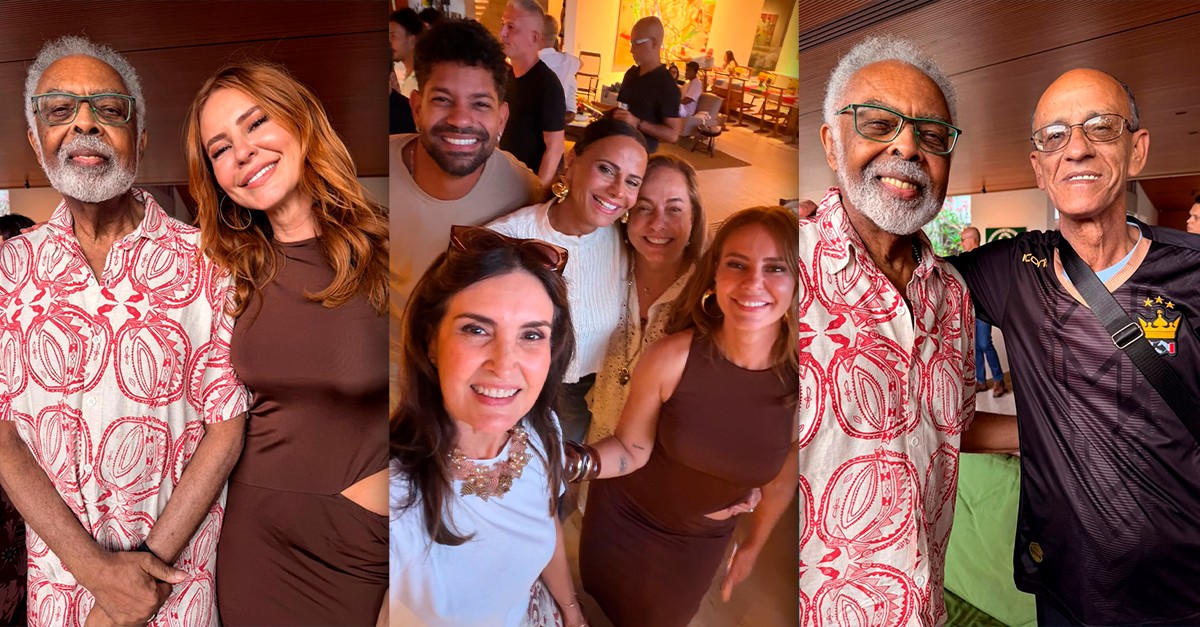 Paolla Oliveira, Viviane Araujo, Gilberto Gil e mais famosos se reúnem em feijoada pós-Carnaval