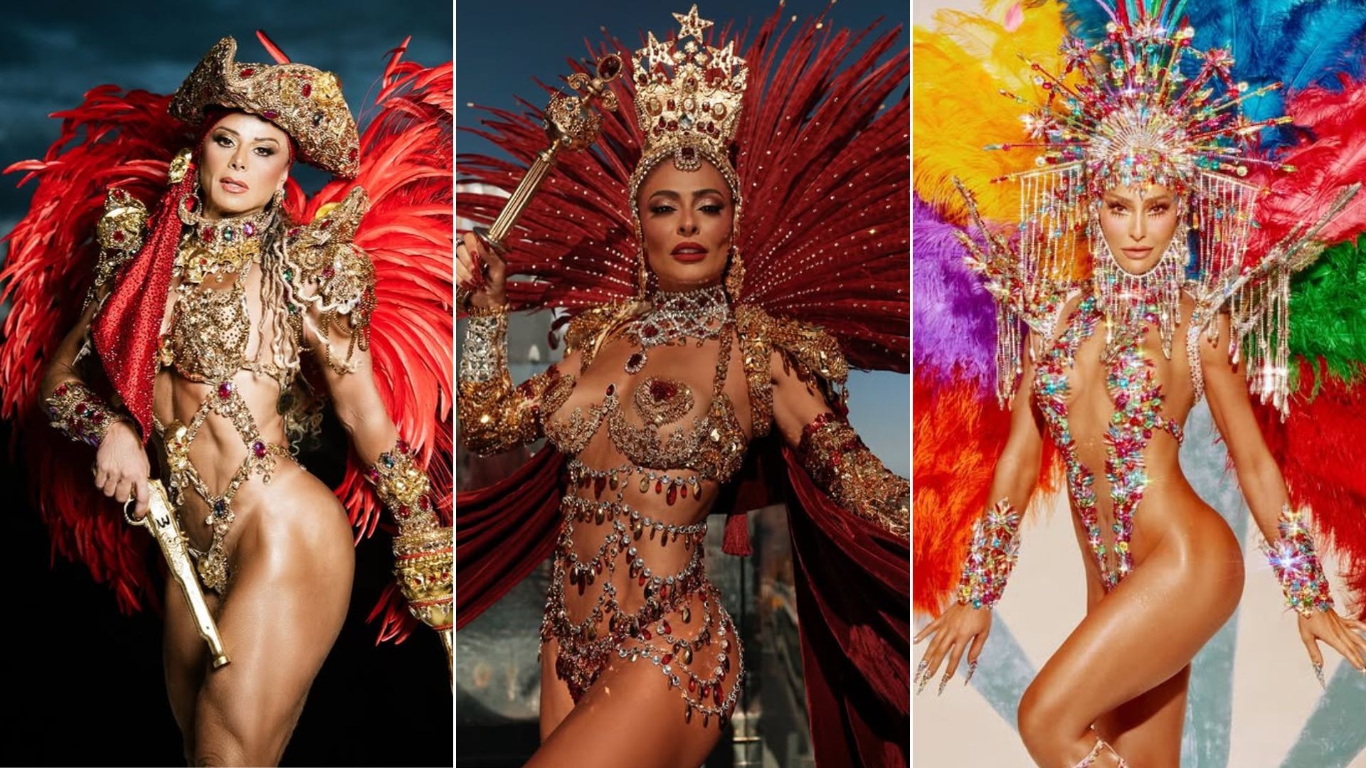 Juliana Paes, Sabrina Sato e IZA voltam como rainhas no Desfile das Campeãs; veja quais famosas também retornam