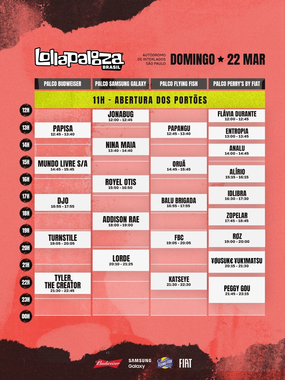 Lollapalooza 2026: portões do terceiro dia são abertos