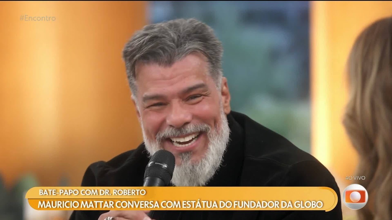 Maurício Mattar durante participação no programa Encontro com Patrícia Poeta
