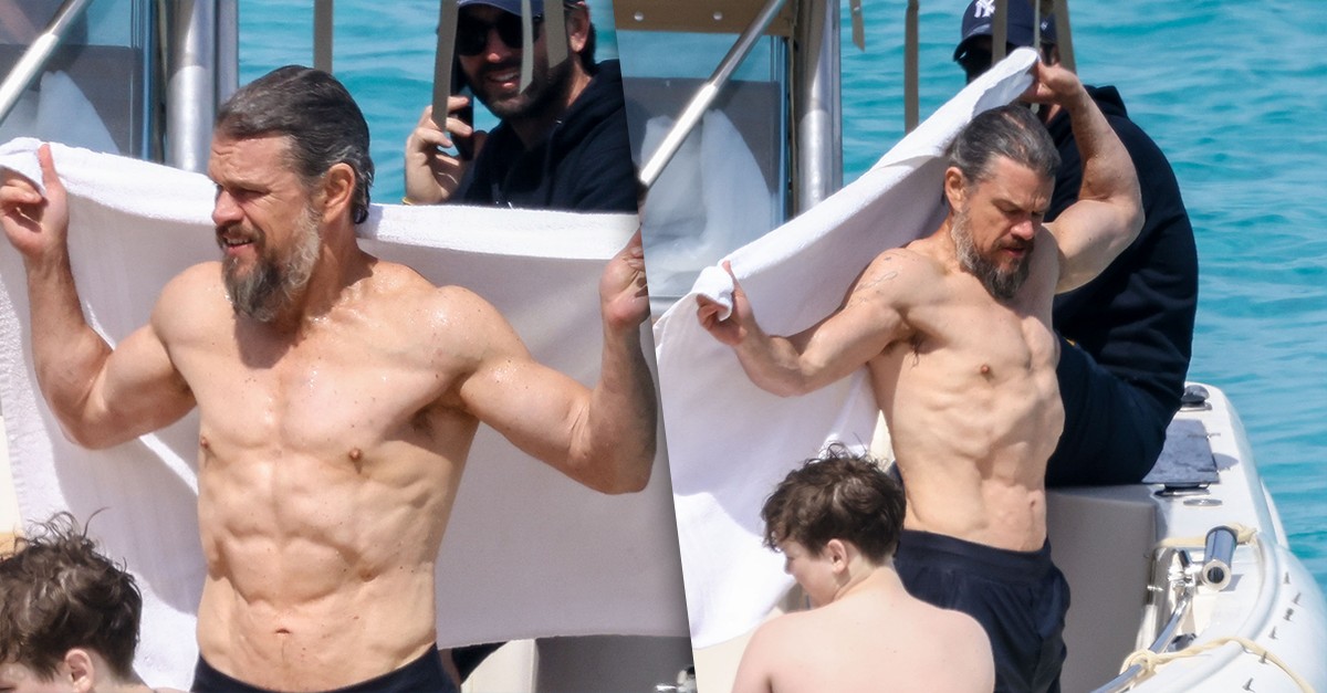 Matt Damon chama a atenção com físico sarado durante folga nas gravações de 'The Odyssey' na Itália