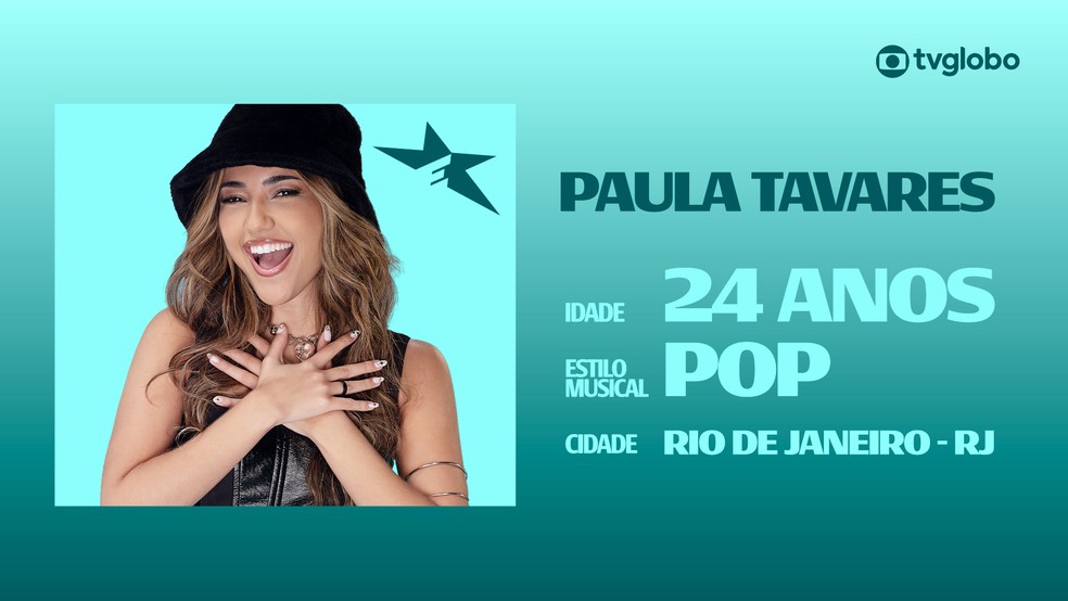 Paula Tavares é candidata do Pop do Estrelas da Casa — Foto: Globo