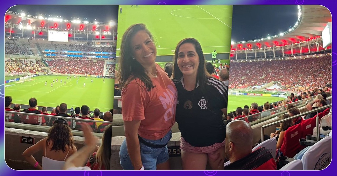 Daniele Hypolito vai ao Maracanã e encontra jornalista que citou como inspiração no BBB 25