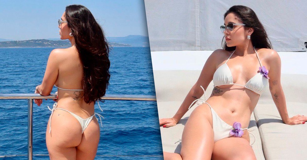 Gizelly Bicalho em Saint Tropez — Foto: Reprodução/Instagram