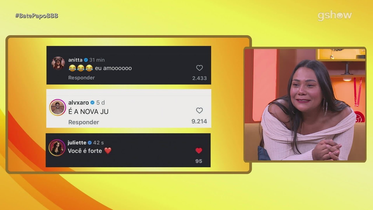 Chaiany fica surpresa com comentários de Anitta e Juliette: 'Venci na vida'