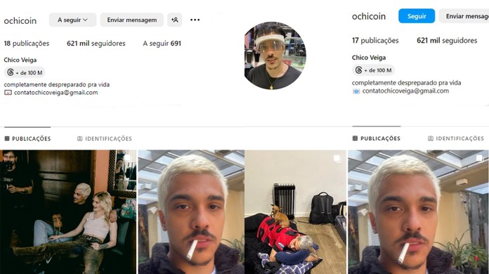 Chico Moedas perde WhatsApp e tem conta do Instagram derrubada por  denúncias, segundo Casimiro, TV & Famosos