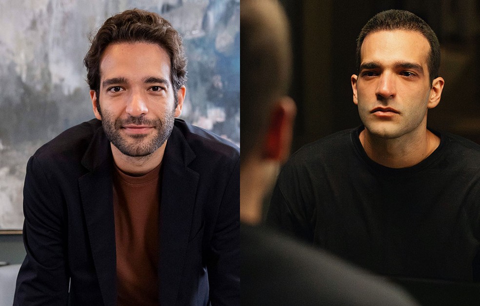 Humberto Carrão como Afonso na duas fases do personagem em Vale Tudo — Foto: Globo