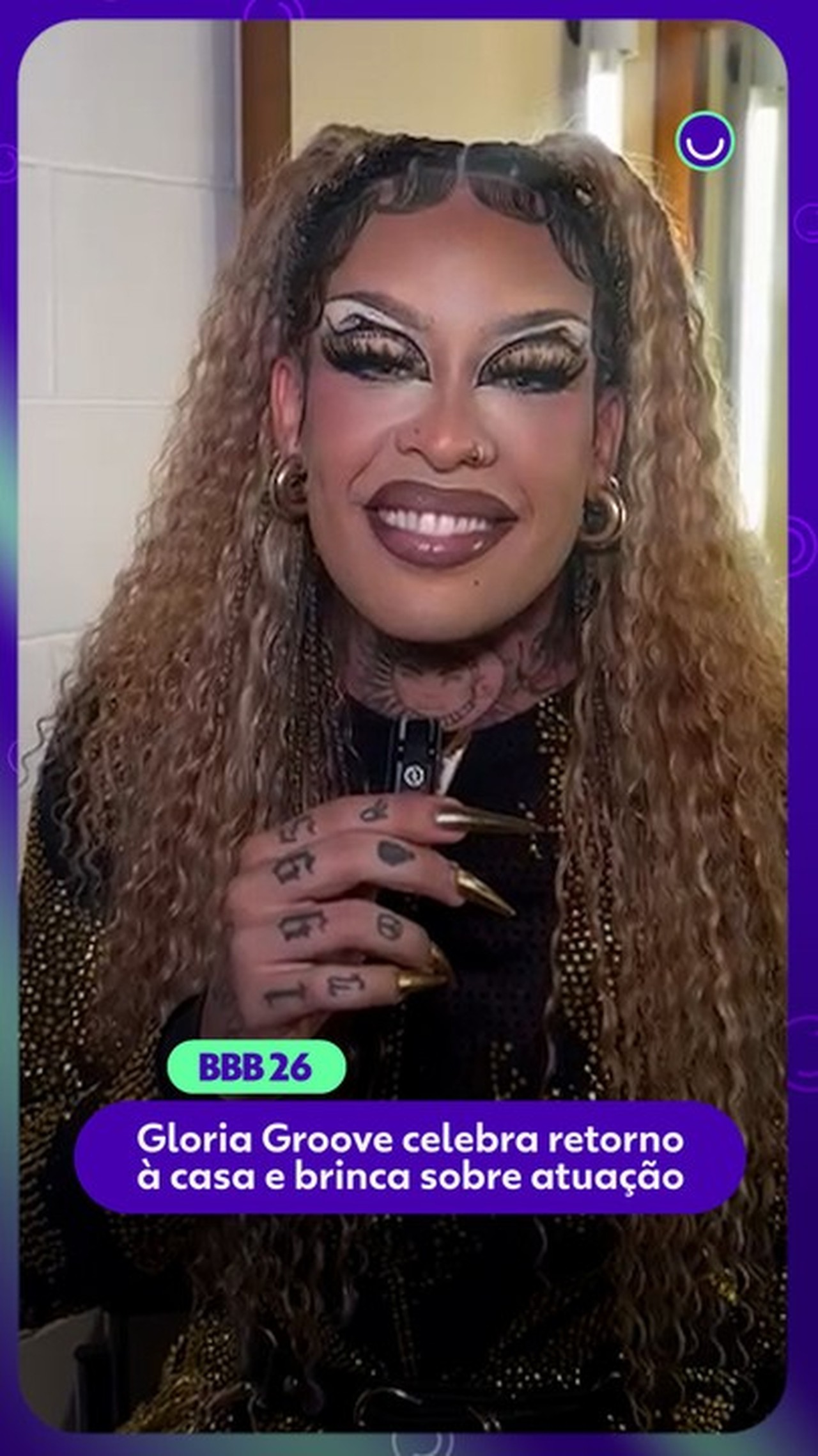 Fã de BBB, Gloria Groove celebra retorno à casa e brinca sobre atuação: 'Tem algo pra mim, Glô?'