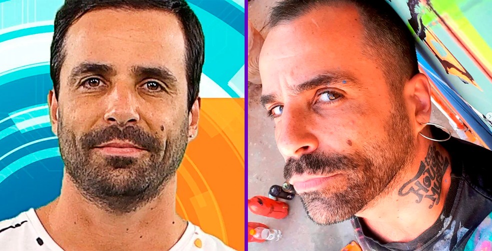 Vinicius Fernandes foi o primeiro eliminado do BBB 19 — Foto: Reprodução/TV Globo/ Redes Sociais