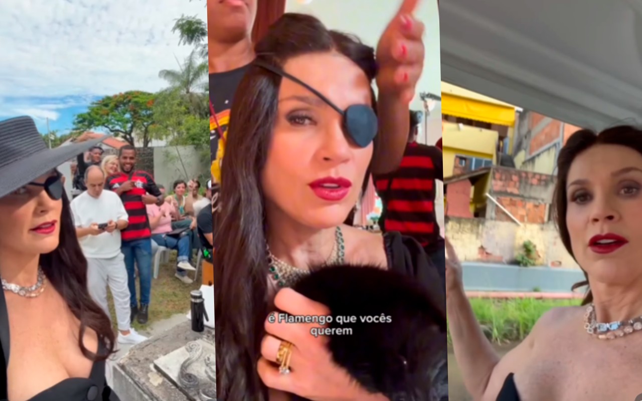 Botafoguense, Flávia Alessandra brinca com gravação 'parada' de Êta Mundo Melhor! por causa do Flamengo