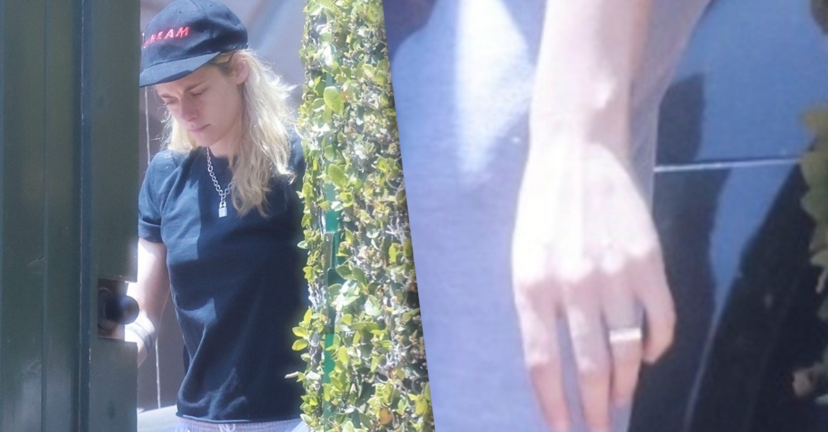 Kristen Stewart é flagrada com aliança pela primeira vez após casamento com Dylan Meyer