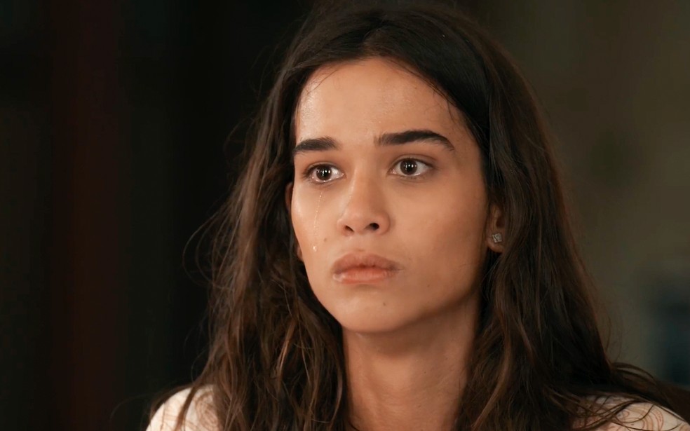 Mariana (Theresa Fonseca) revela o seu parentesco a José Inocêncio (Marcos Palmeira) - Renascer — Foto: Globo