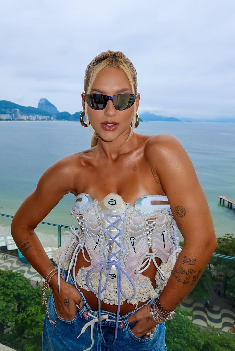Virginia Fonseca marca presença em primeiro jogo da NFL no Rio de Janeiro — Foto: Instagram