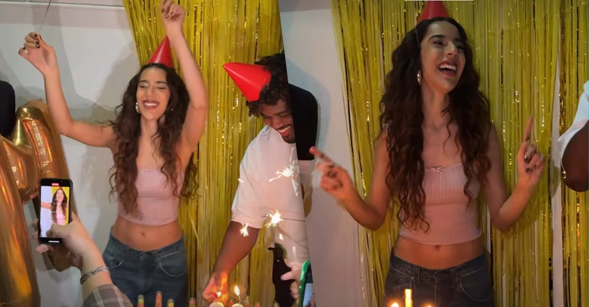 Marina Sena é surpreendida por fãs na saída do TVZ e ganha festa surpresa: 'Amo vocês demais'