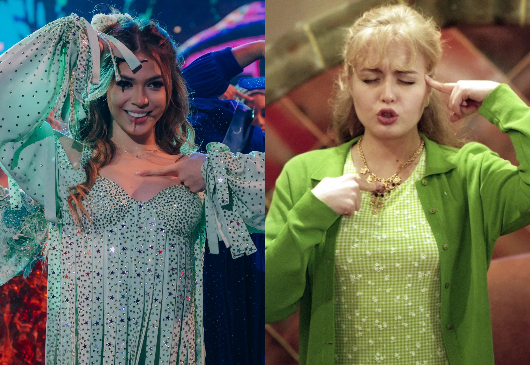 Melody encarna Fada Bela no palco do Domingão e Angélica elogia: 'Ela arrasou'