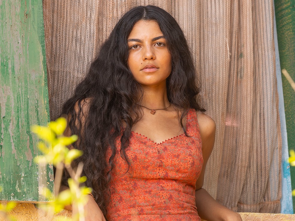 Larissa Bocchino como Quinota, de No Rancho Fundo — Foto: Globo/Léo Rosario