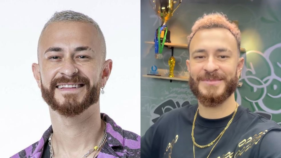 Fred antes e depois — Foto: Reprodução/Instagram
