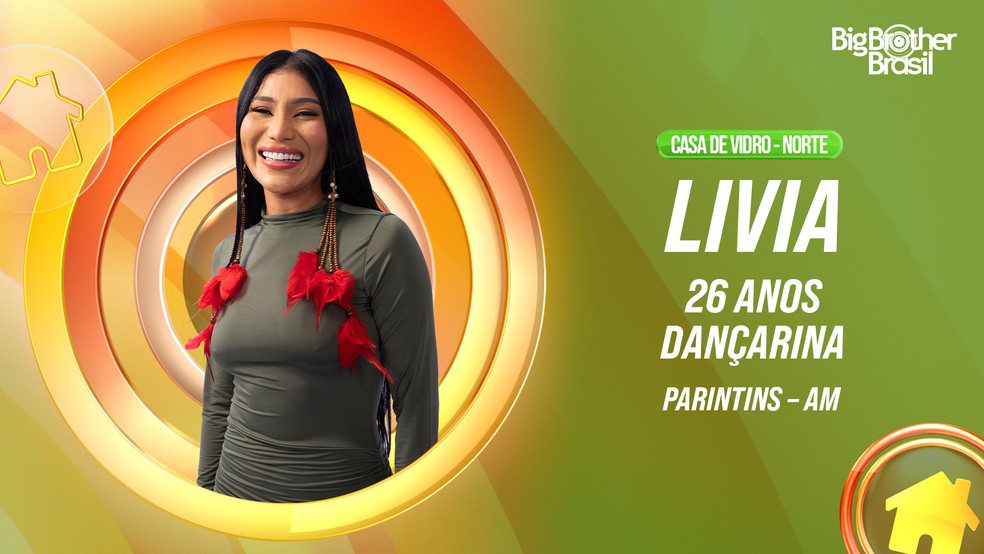 Livia est&aacute; na Casa de Vidro do Norte e disputa vaga no BBB 26: conhe&ccedil;a |  Gshow