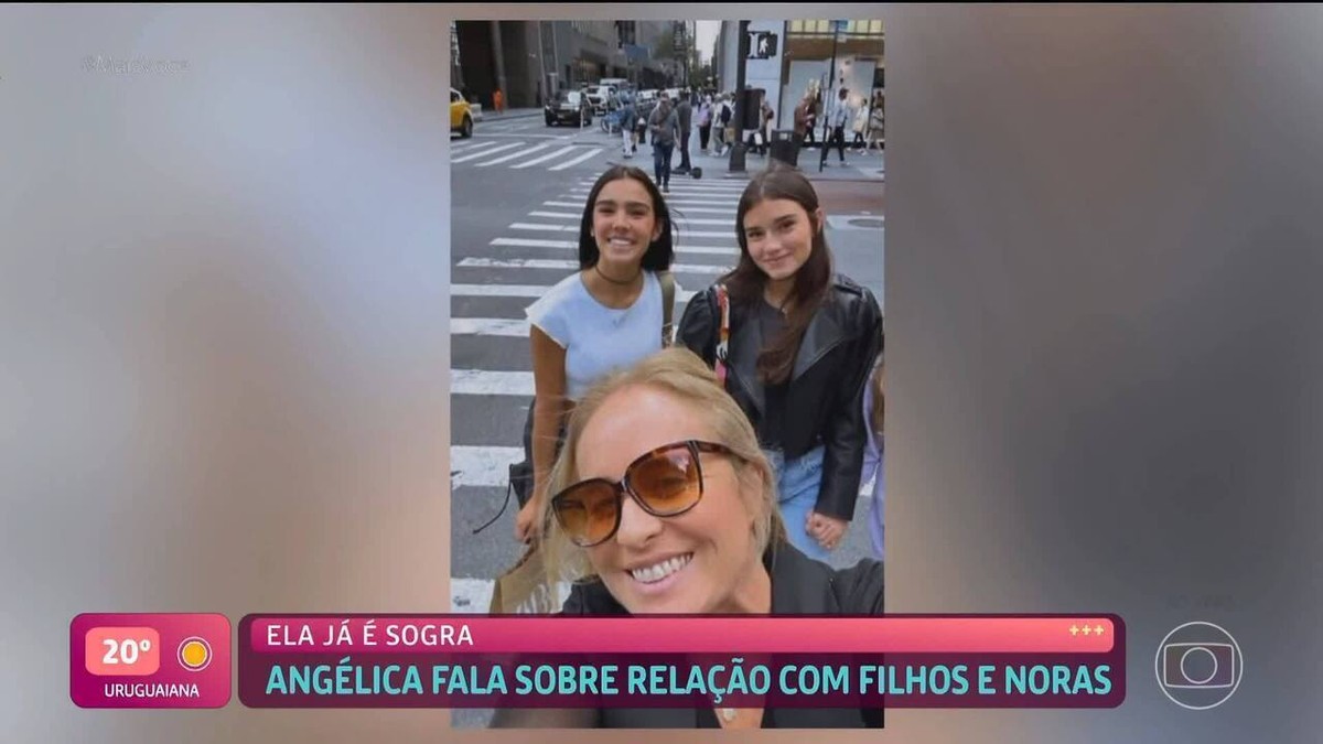 Angélica é 'mãe babona' ao falar sobre as namoradas dos filhos, Benício e Joaquim: 'As minhas noras têm muita sorte'