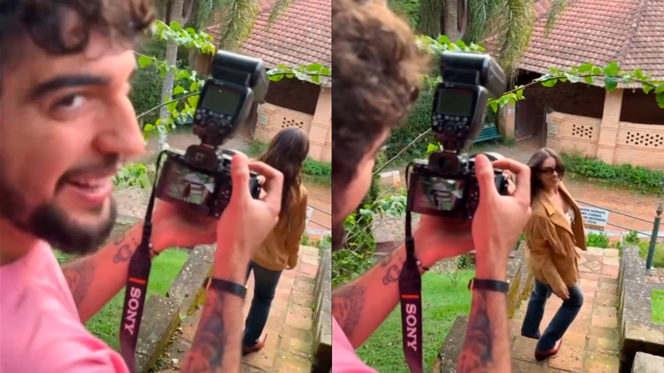 Nattan 'vira' fotógrafo da namorada Rafa Kalimann: 'Registros dele'