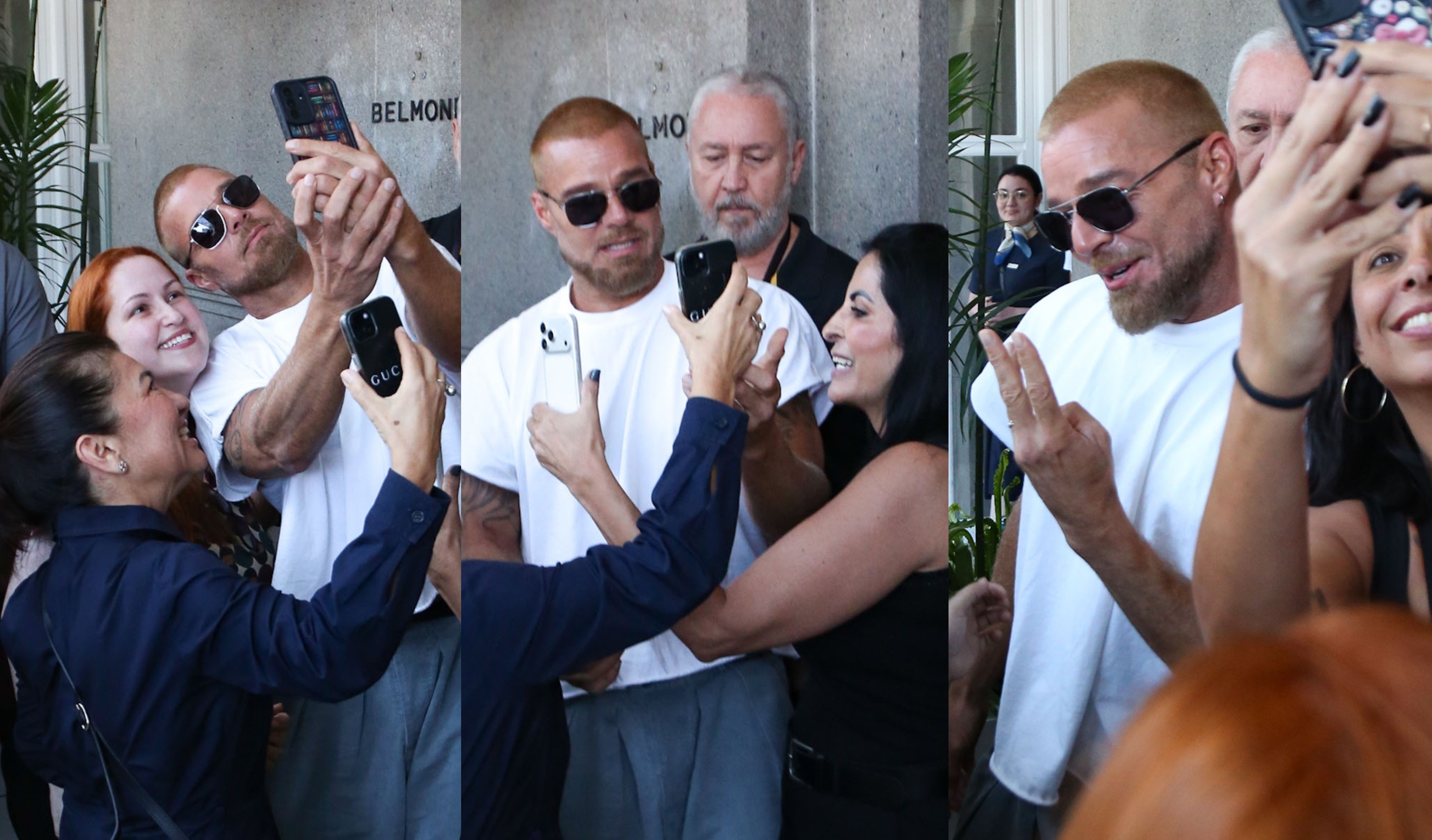 Ricky Martin esbanja simpatia ao atender fãs no Copacabana Palace | Gshow