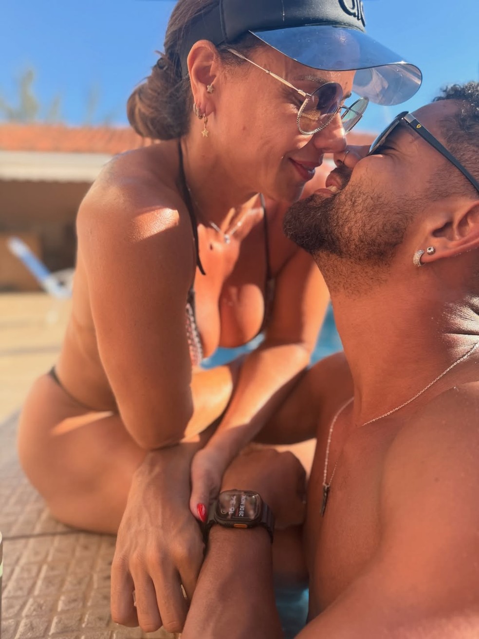 Viviane Araujo e o marido Guilherme Militão — Foto: Reprodução