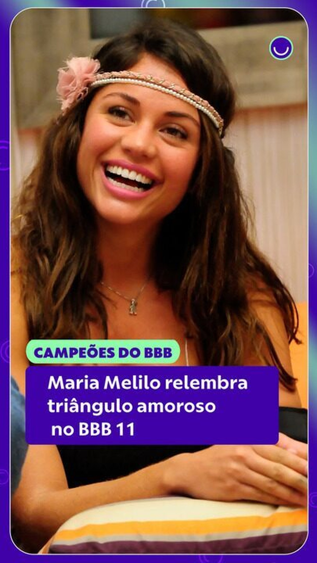 Maria Melilo relembra triângulo amoroso no BBB 11 e declara: 'Não me arrependo e faria igual'