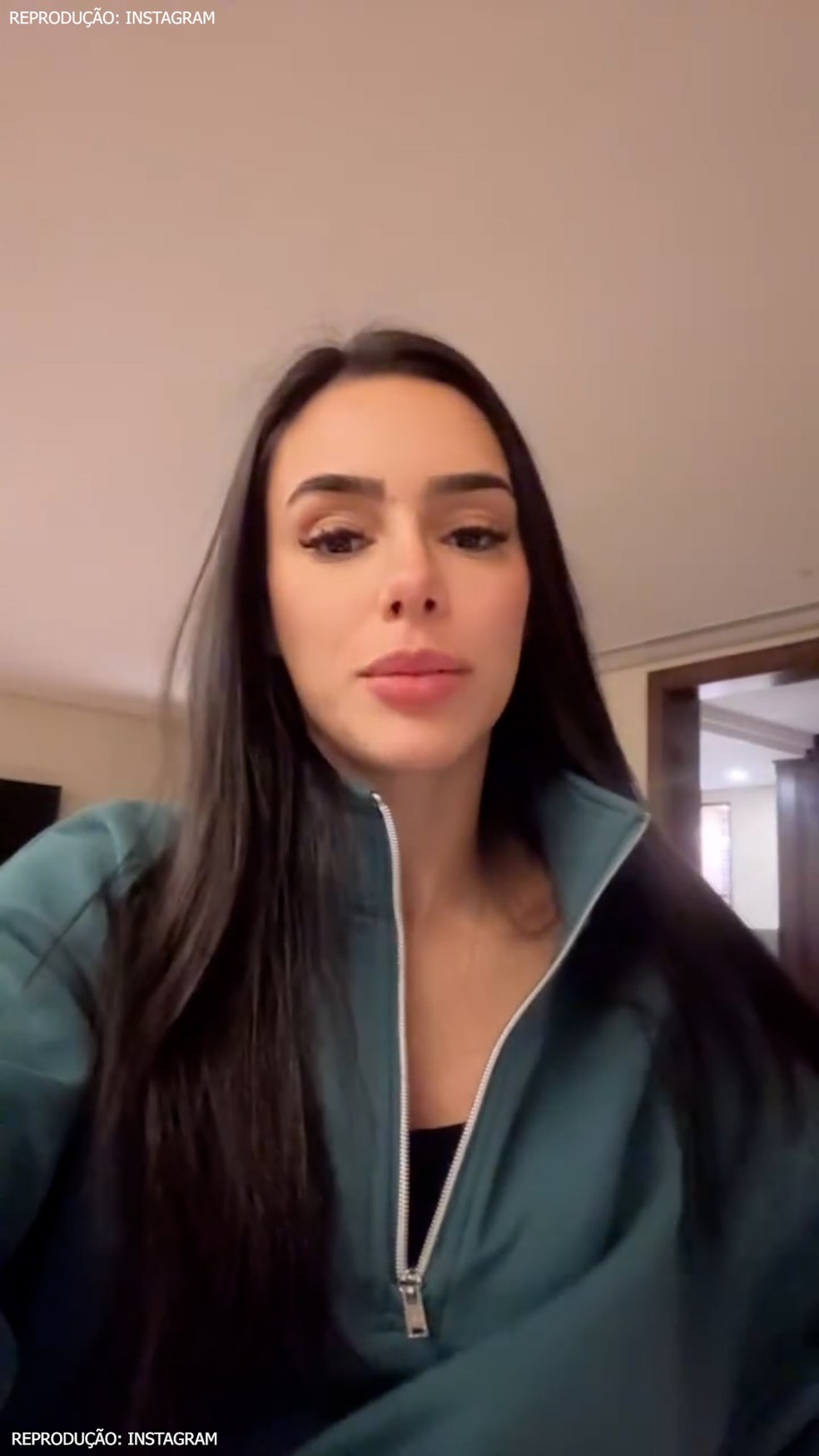 Grávida, Bruna Biancardi diz que Mavie e Davi Lucca estão doentes: 'Virose' — Foto: Reprodução/Instagram