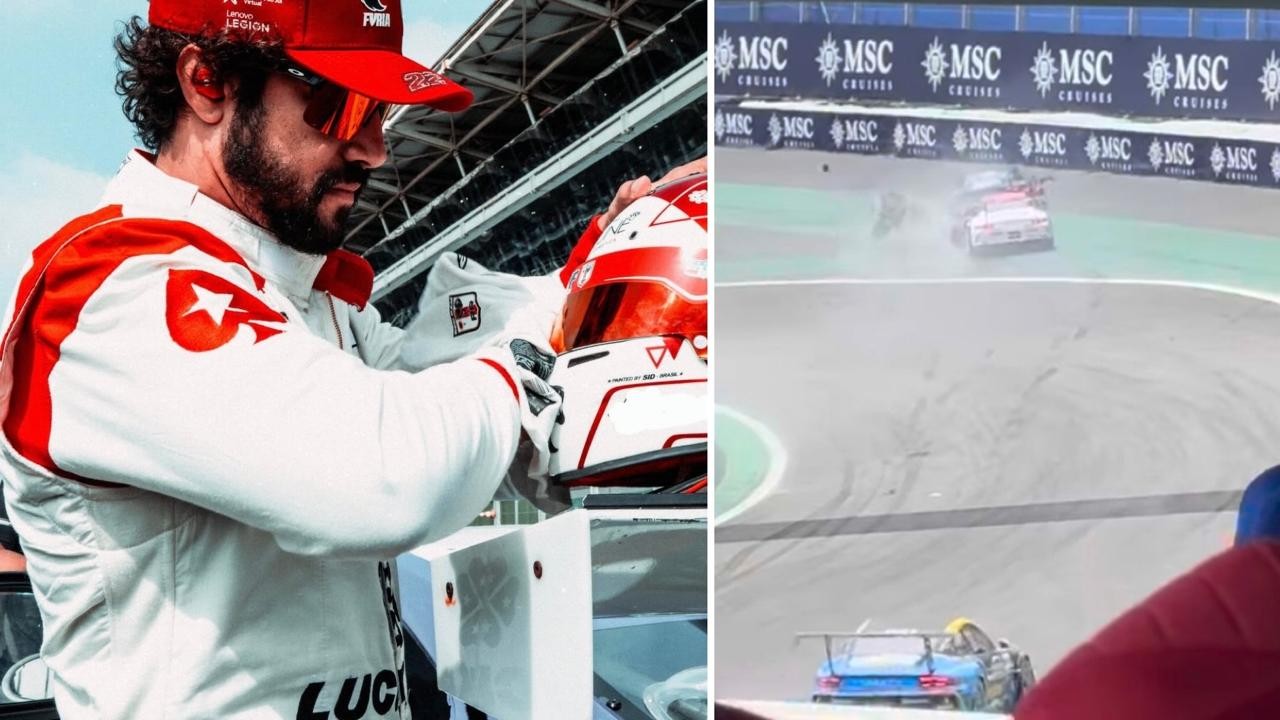 Caio Castro abandona corrida após acidente na Porsche Cup em Interlagos