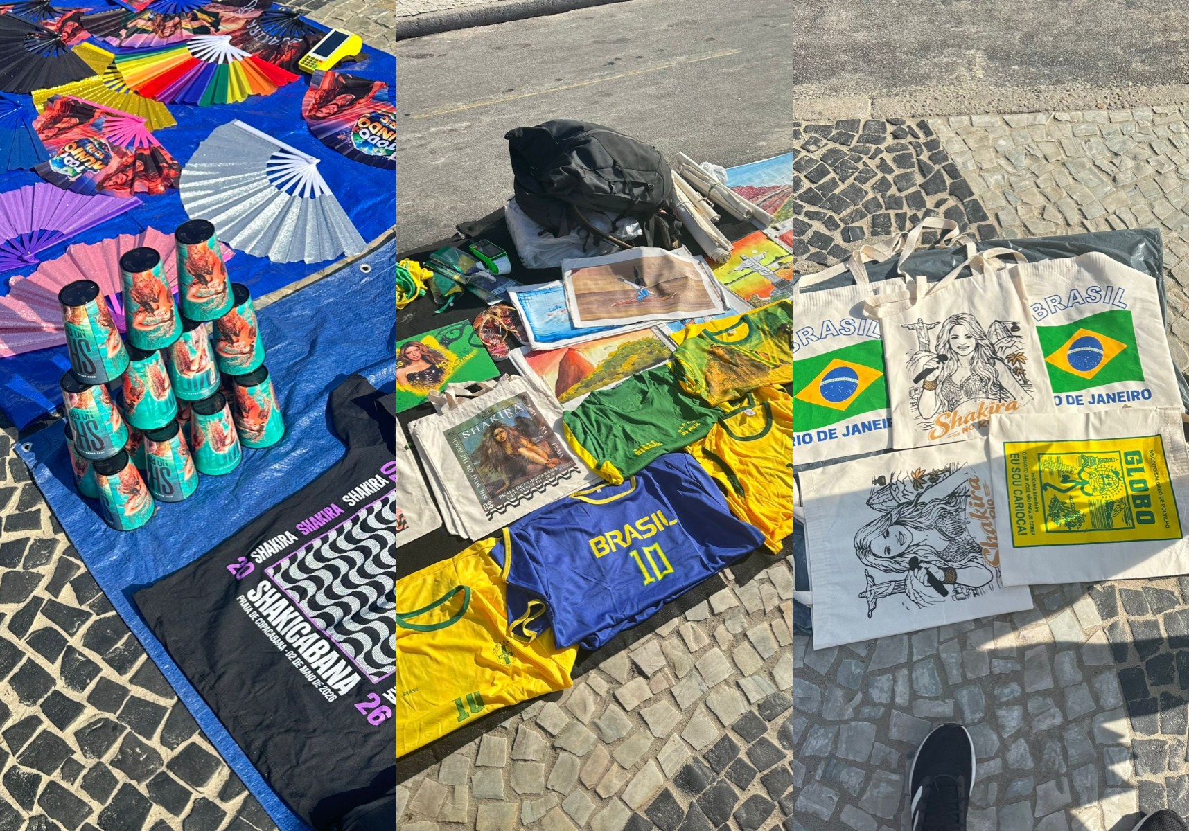 Shakira no Rio: ambulantes vendem itens personalizados a R$ 65; veja outros valores