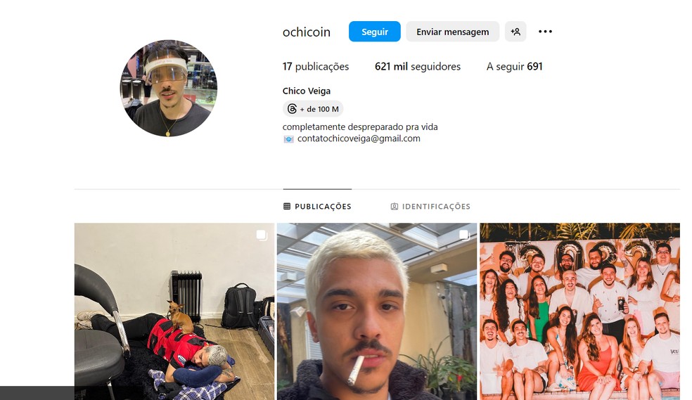Chico Moedas perde WhatsApp e tem conta do Instagram derrubada por  denúncias, segundo Casimiro, TV & Famosos