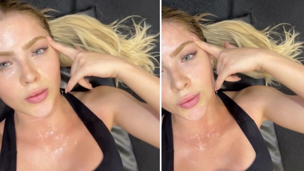 Jade Picon em sequência de exercício — Foto: Reprodução/Instagram