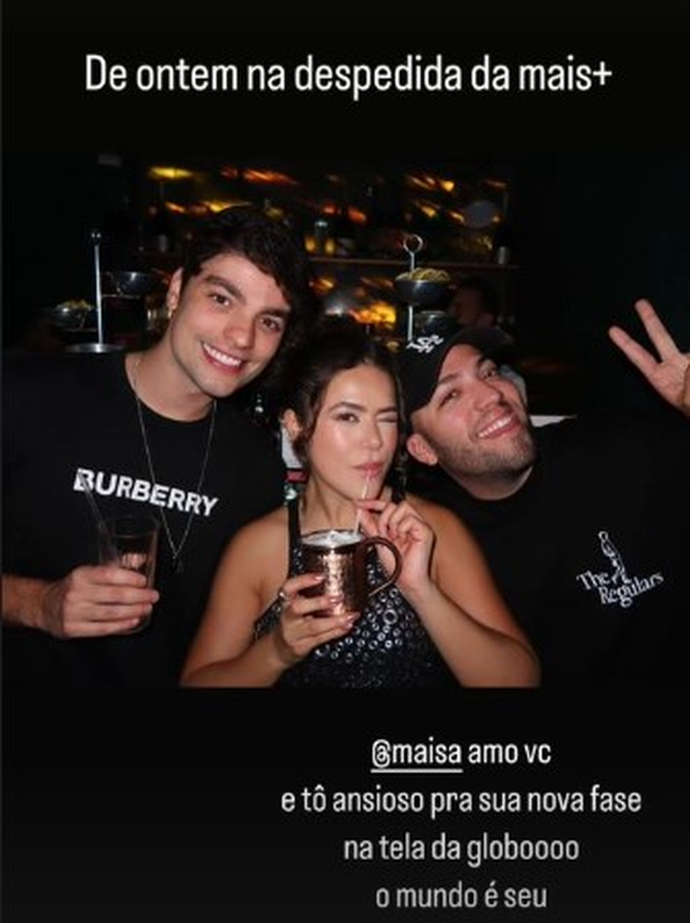 Maisa Silva, Lucas Rangel e Lucas Bley