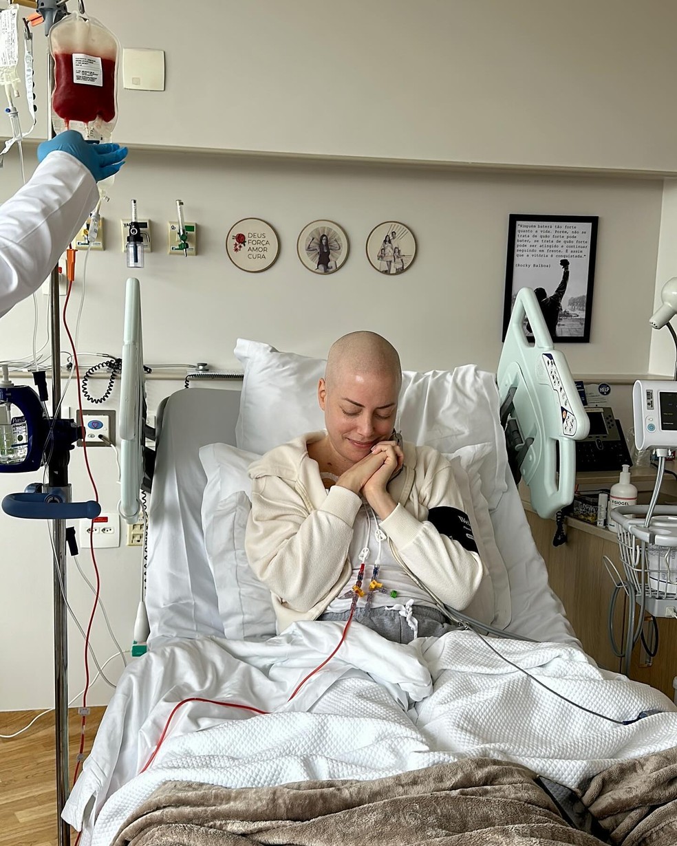 Fabiana Justus se submeteu a um transplante de medula óssea — Foto: Reprodução/Instagram