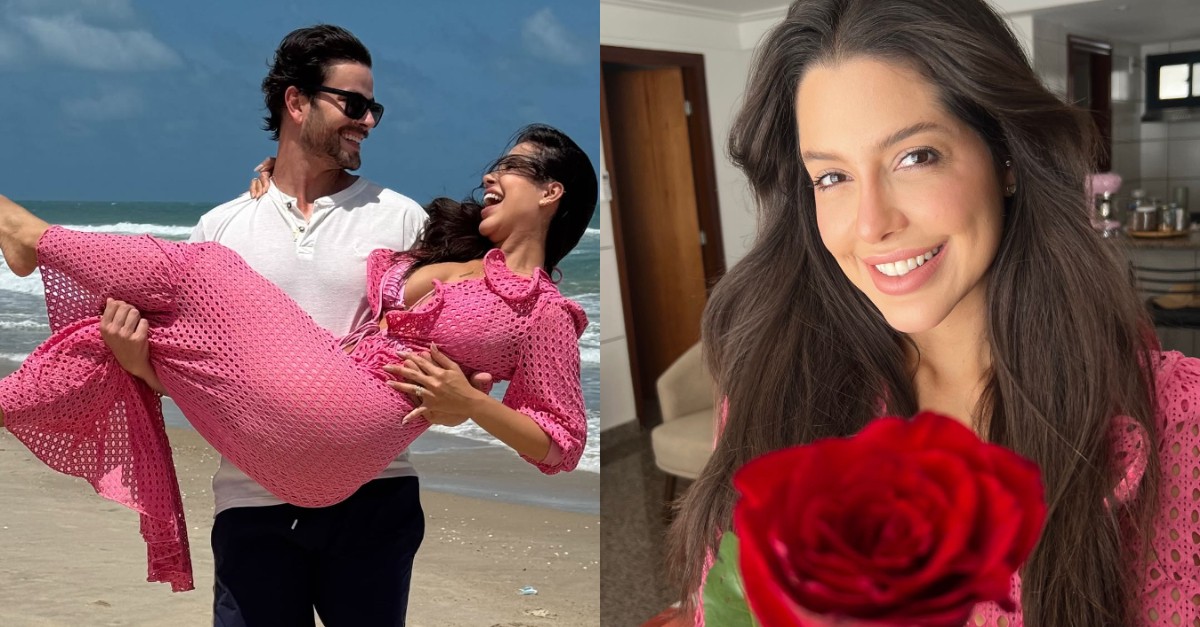 Ex-BBB Laís Caldas faz aniversário, e Gustavo Marsengo se declara: 'Mulher da minha vida'