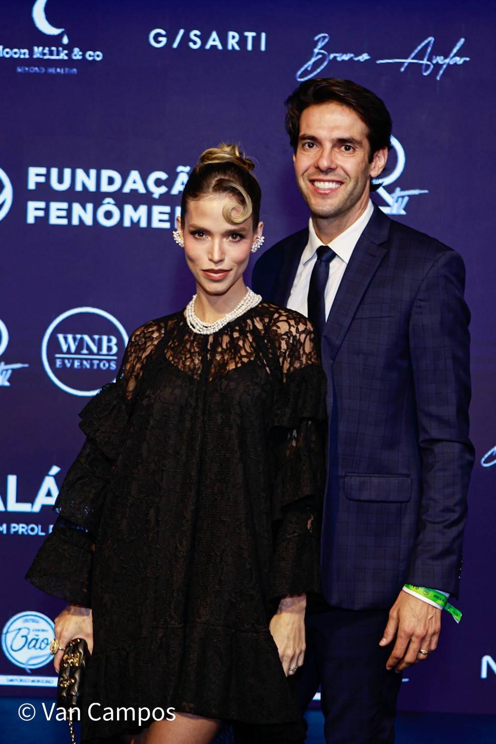 Kaká e a esposa, Carol Batista Leite — Foto: Van Campos/AgNews