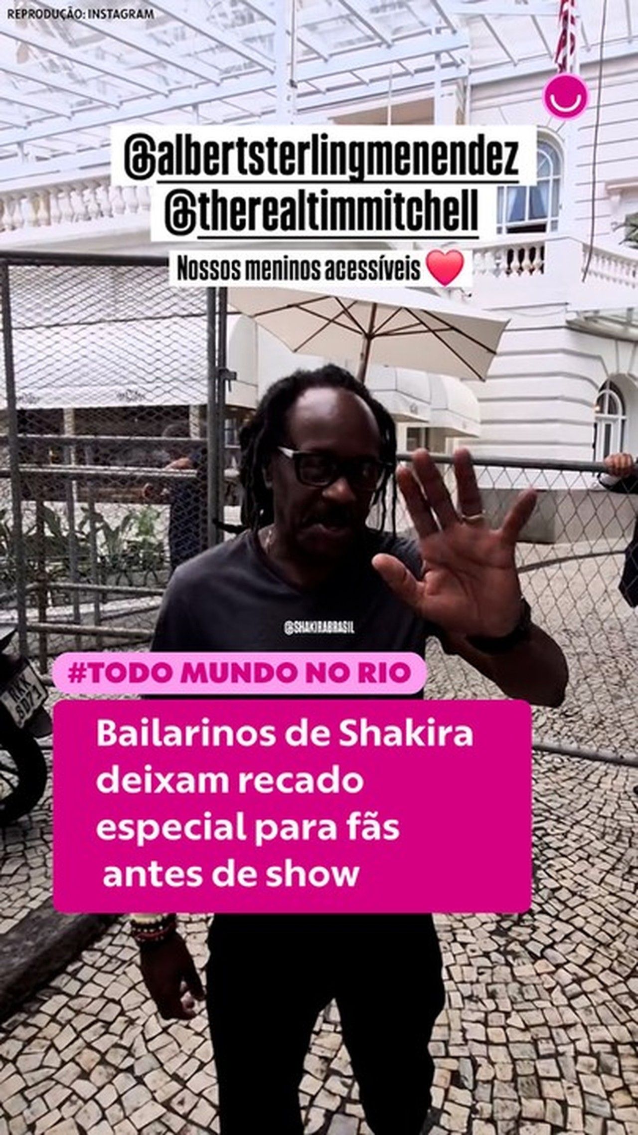 Bailarinos da Shakira deixam recado especial para fãs antes de show ...