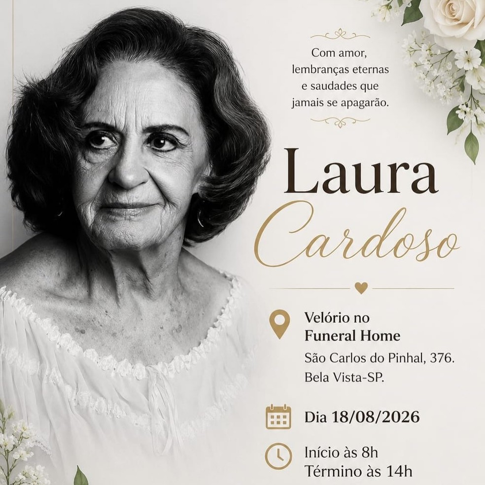 Velório Laura Cardoso — Foto: Instagram