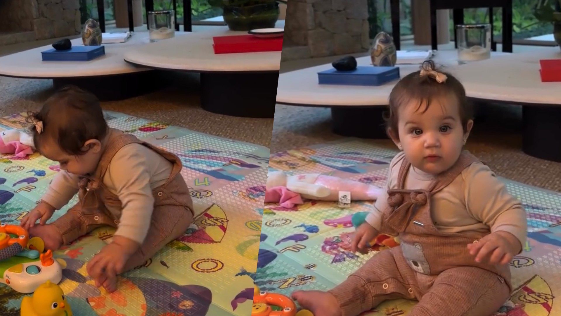 Rafa Kalimann se derrete com marco fofo da filha, Zuza: 'Ela sentou'