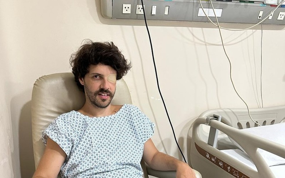 Diogo Defante faz cirurgia no olho — Foto: Reprodução/Instagram