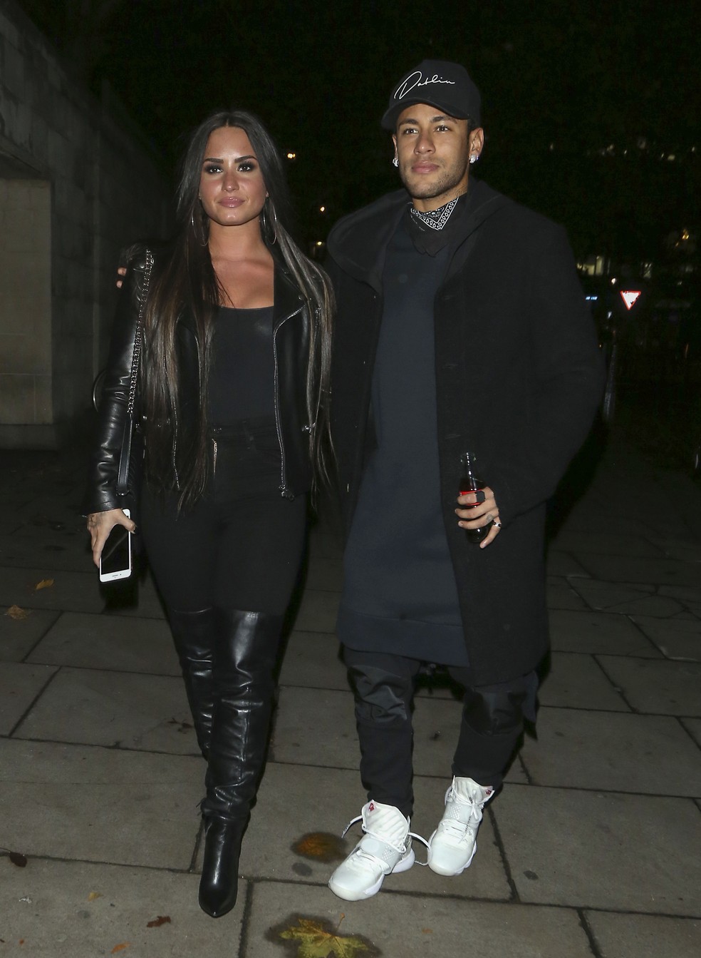 Demi Lovato e Neymar — Foto: The Grosby Group