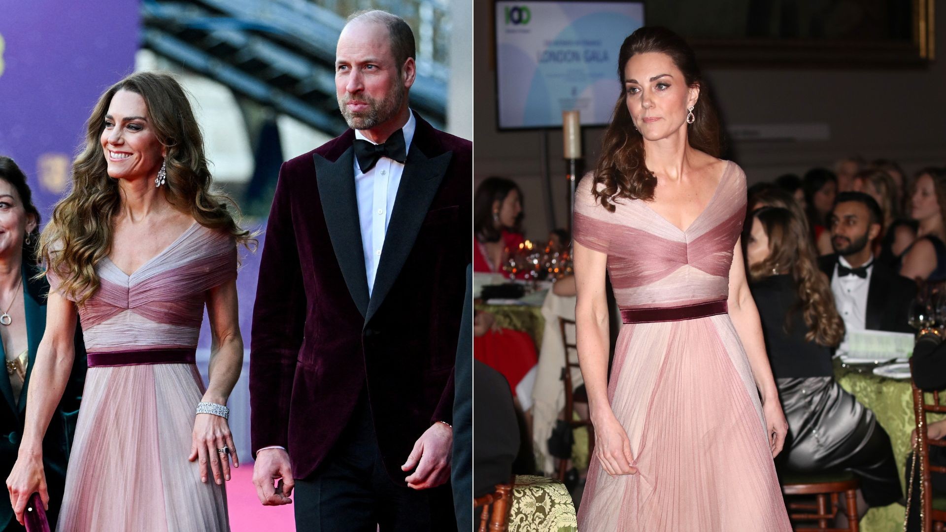 BAFTA 2026: Kate Middleton repete vestido usado em 2019