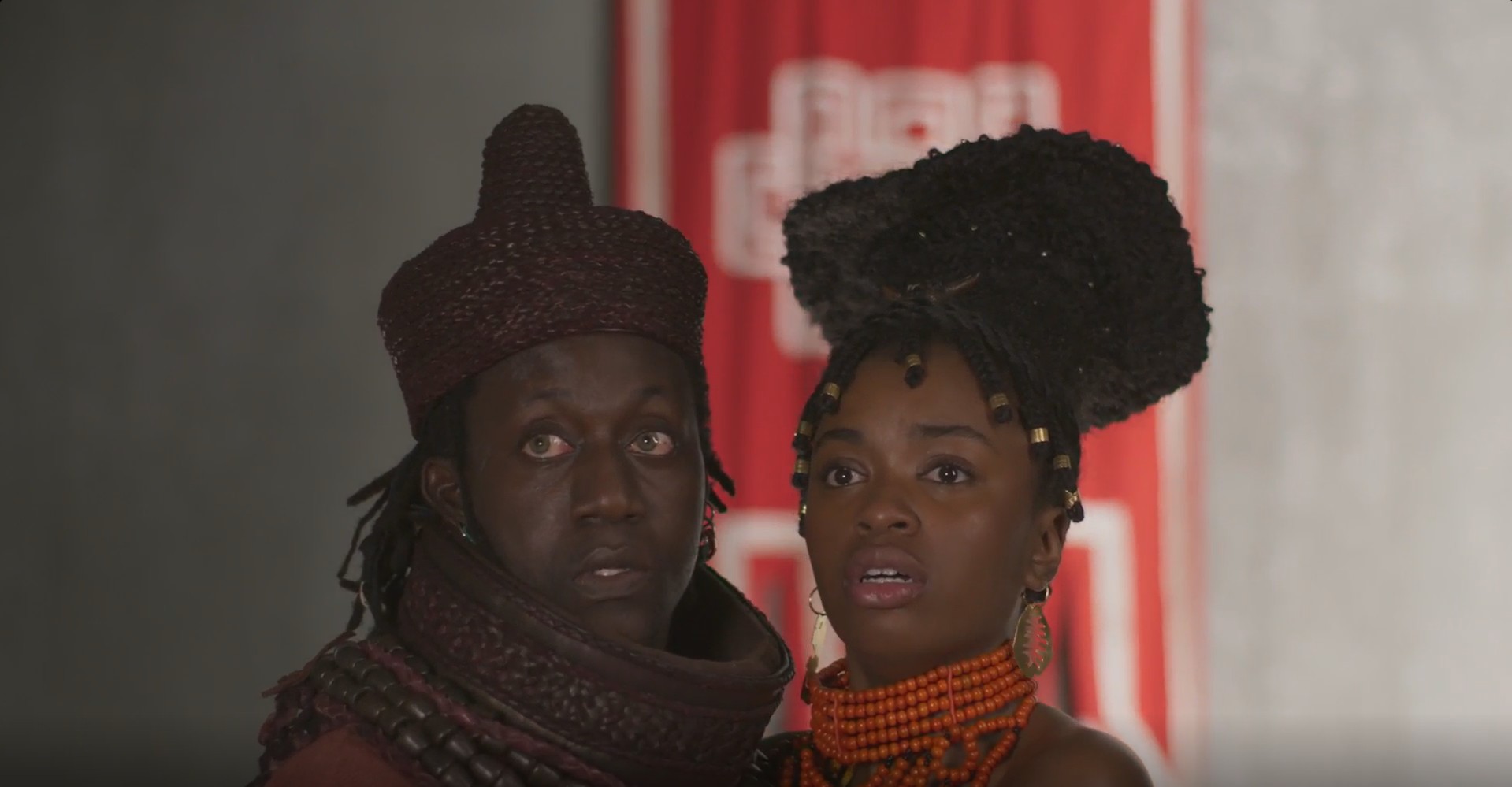 Cena impactante da novela A Nobreza do Amor mostrando o confronto entre Jendal e Dumi