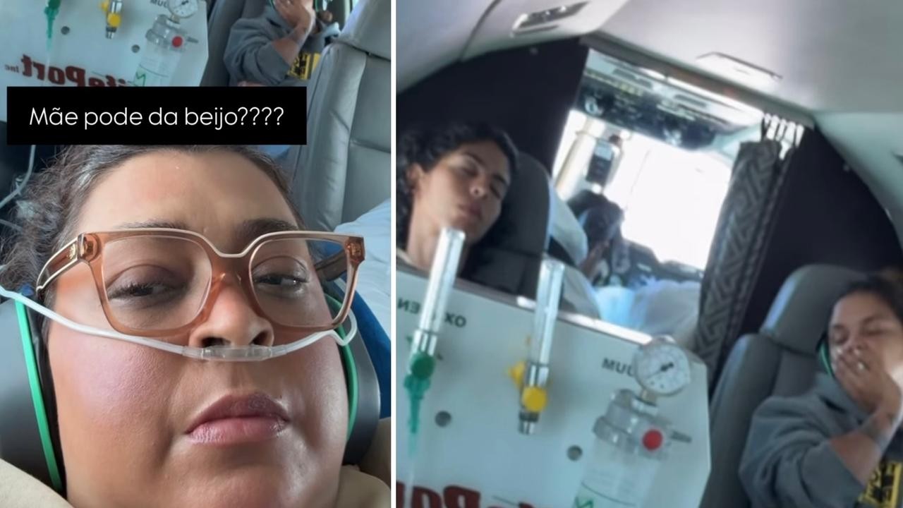 Preta Gil recebe visita do pai, Gilberto Gil, em hospital