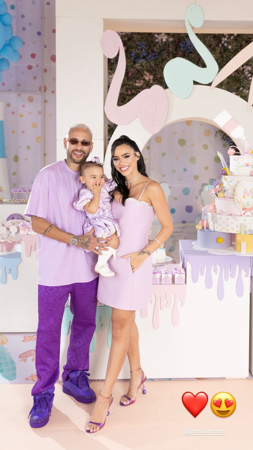 Neymar e Bruna Biancardi compartilham fotos da festa de 1 ano de Mavie;  veja! | TV & Famosos | gshow