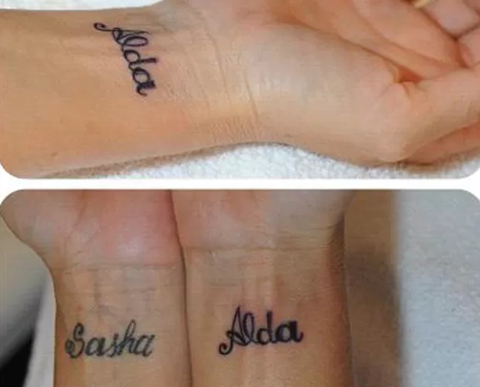 Xuxa xăm tên Sasha - Ảnh: Instagram